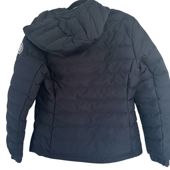 Women's Baltimore Ravens Cutter & Buck Black Full-Zip Hoodie Puffer Jacket NWT - Picture 2 of 11